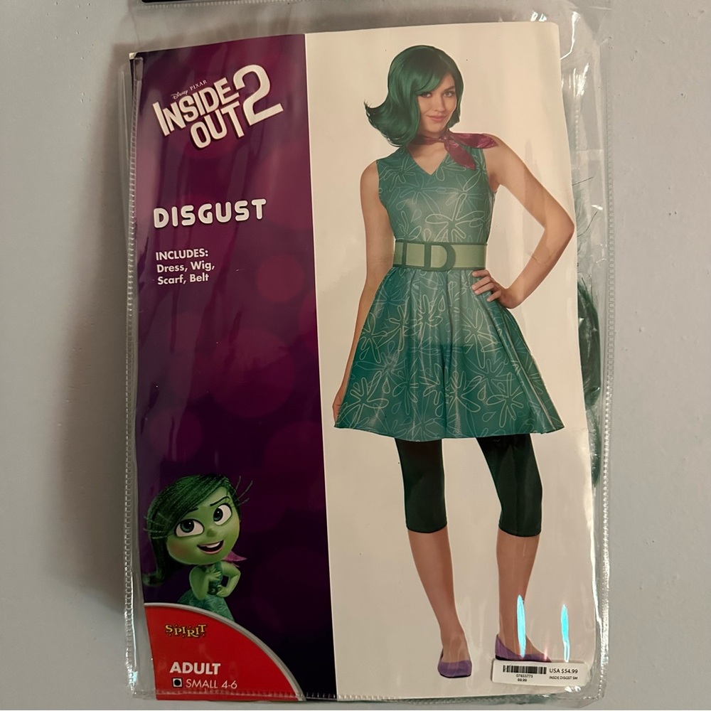 Inside Out 2 Disgust Adult Costume